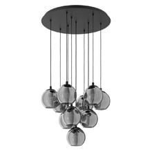 Ariscani Glass Orb 10 Light Cluster Pendant
